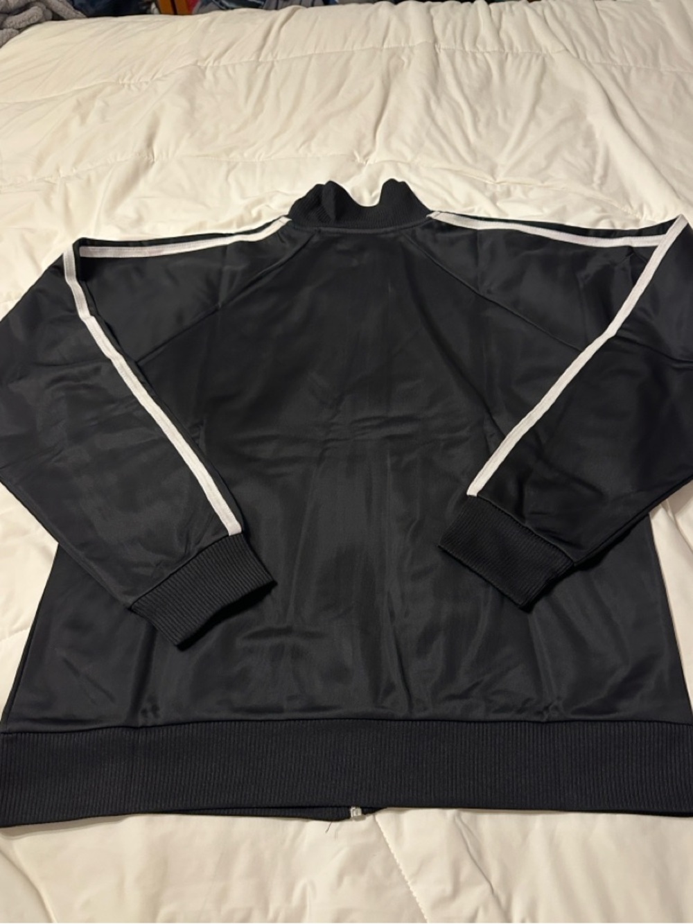 Gola Women's Black Track Jacket with White Stripe - NWT - Size L - Picture 4 of 11